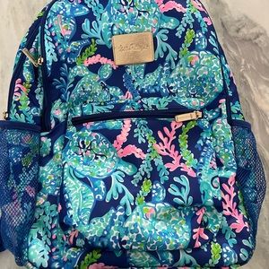 Lilly Pulitzer Cambrie Large Backpack in Turtle Villa